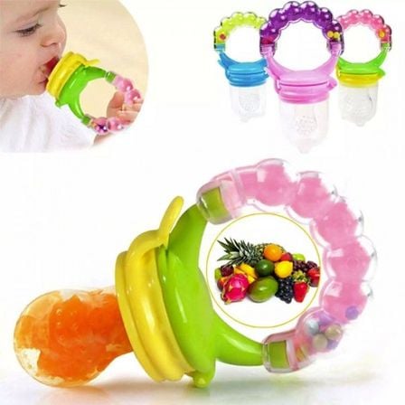 Baby Fruit Feeder & Pacifier Chew Fruit Nipple