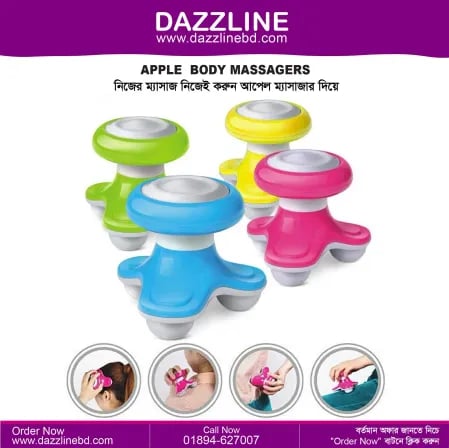 Apple Electric Mini Handheld Vibrating Body Massagers