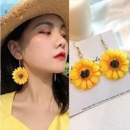 Sunflower Big Earring