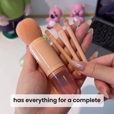 Portable Makeup Brash Set (ব্লাশ, আইশ্যাডো, ব্লেন্ডিং)