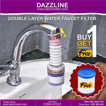 Double Layer Water Faucet Filter | বিশুদ্ধ পানি ব্যবহারের কার্যকরী সমাধান