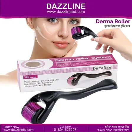 Derma Roller Micro Needle 1.5mm For Hair, Beard Growth And Facial Skin
