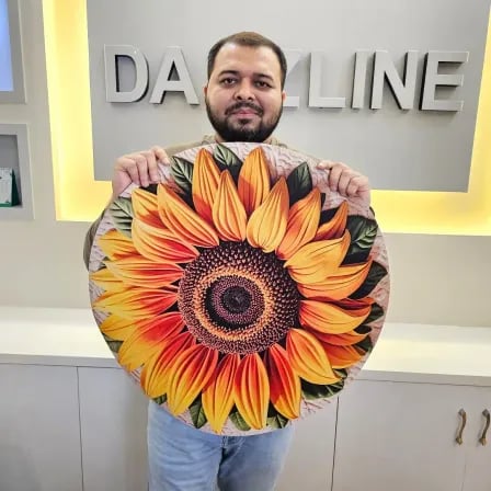 Sunflower 3d Flower Mat। ঘরকে প্রিমিয়াম লুক দিবে (Model-2)
