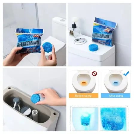 (২০ পিস) Blue Commode Cleaning Tablet। লেবুর ঘ্রাণের সুবাস ছড়ায়