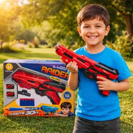 Raider Soft Bullet Toy Gun For Kids | মোবাইল থেকে বের হয়ে আসুক Real Fun!