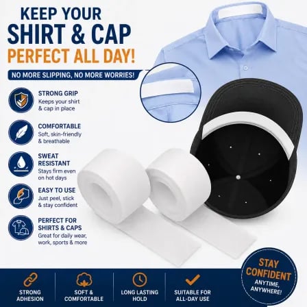 (২ পিস) Neck Collar Sweat Pad | যেকোনো ফেব্রিকে ব্যবহারযোগ্য