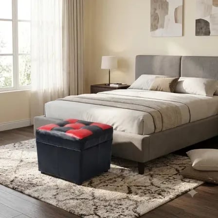 Square Foot Stool (1pcs)- Model-06 যেখানেই রাখবেন, সেখানেই মানাবে