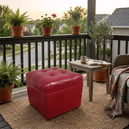 Square Foot Stool (1pcs)- Model-12 যেখানেই রাখবেন, সেখানেই মানাবে