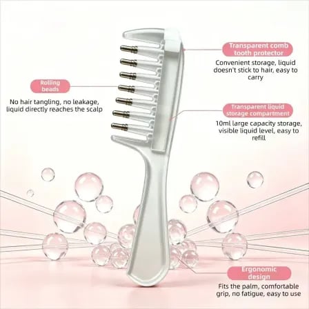Scalp Applicator Comb। সারাসরি মাথার স্ক্যাল্পে তৈল পৌছাবে