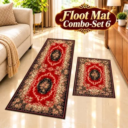 Floor Mat Combo-Set 6 (যেখানে রাখবেন সেখানেই মানাবে)