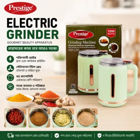 Prestige Electric Grinder | 1.0 Liter (Big Size)
