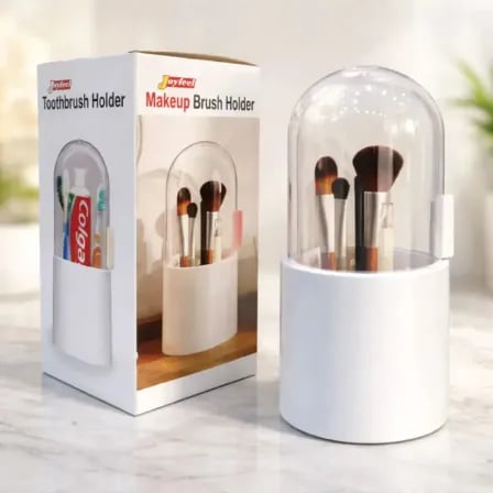 Toothpaste Holder। Makeup Tools Holder  (সাথে মেকআপ ব্রাশ সেট ফ্রি) – ২