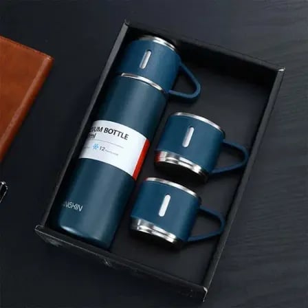 Double Layer Vacuum Flax Travel Water Bottle 500 ml – ২