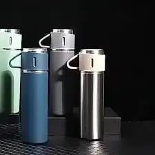 Double Layer Vacuum Flax Travel Water Bottle 500 ml – ৫