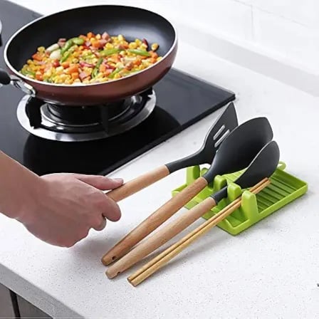 Plastic Spoon Rest Kitchen Organizer for Fork Spatula Rack – ৫