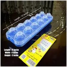 Eggs Storage box Dispenser Holder Eggs Container 12 Pcs – ২
