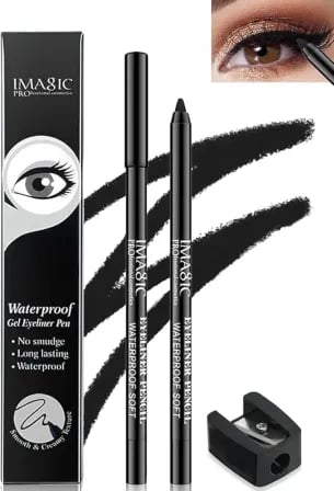 IMAGIC Waterproof Eyeliner Pencil Gel Black Kajal – ২