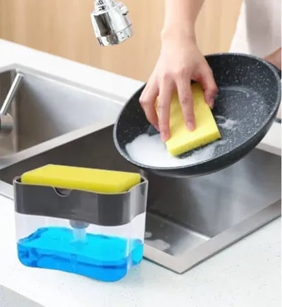 Liquid Soap Dispenser With Washing Sponge | 2-in-1 – ৪