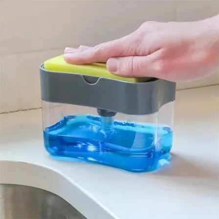 Liquid Soap Dispenser With Washing Sponge | 2-in-1 – ৩