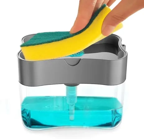 Liquid Soap Dispenser With Washing Sponge | 2-in-1 – ২