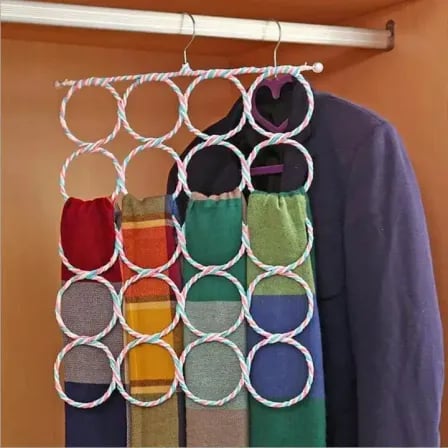 28 Rings Scarf Hanger | অনেক গুলো হিজাব গুছিয়ে রাখতে পারবেন – ২