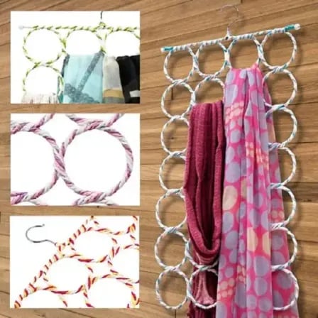 28 Rings Scarf Hanger | অনেক গুলো হিজাব গুছিয়ে রাখতে পারবেন – ৫