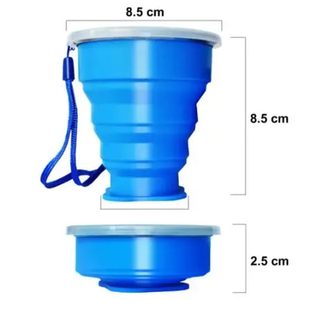 Silicone Folding Cup Water Drinking Cup Outdoor Portable – ৪