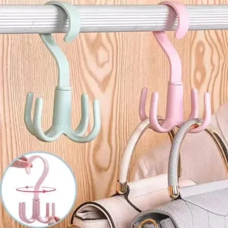 Rotatable Hook | 360 Degrees Rotated 4 Hooks Hanging Rack – ৫