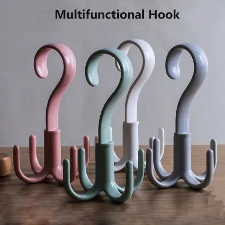 Rotatable Hook | 360 Degrees Rotated 4 Hooks Hanging Rack – ২