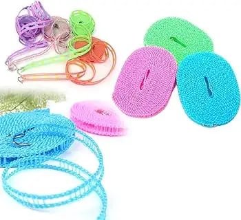 (১ পিস)Windproof Non-Slip Clothesline | Washing Clothes Line Rope – ৩
