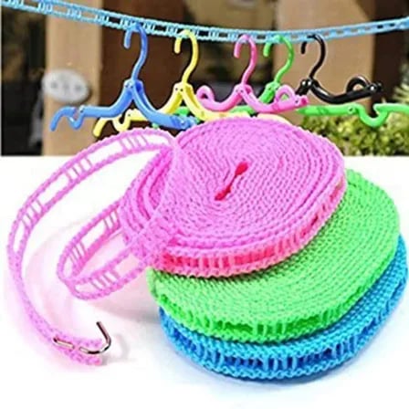 (১ পিস)Windproof Non-Slip Clothesline | Washing Clothes Line Rope – ৪