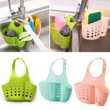 Kitchen Hanging Drain Basket Bag Portable Kitchen Basket Home – ৩