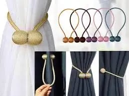 1 Pair Magnetic Curtain Tiebacks – ৪