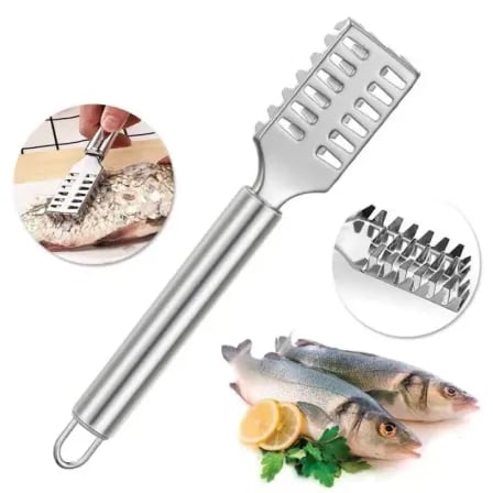 Fish Scale Remover Stainless Steel | Fast Fish Shaver – ২