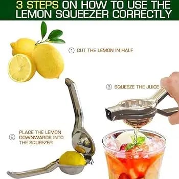 Stainless Steel Lemon Squeezer Manual Hand Press Juicer Tool – ৩