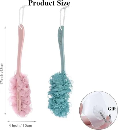 Shower Scrubber Loofah Sponge Bath Body Back Brush – ৩