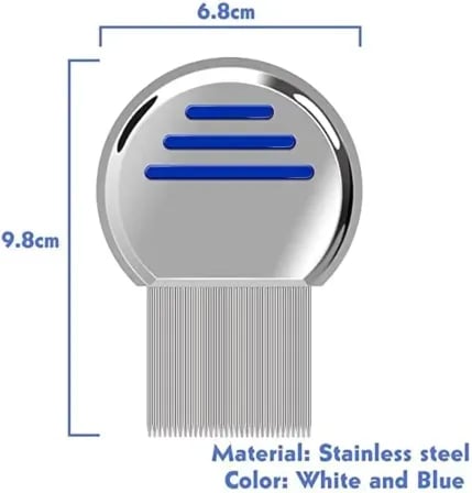 Silver Stainless Steel Lice Comb – ৪