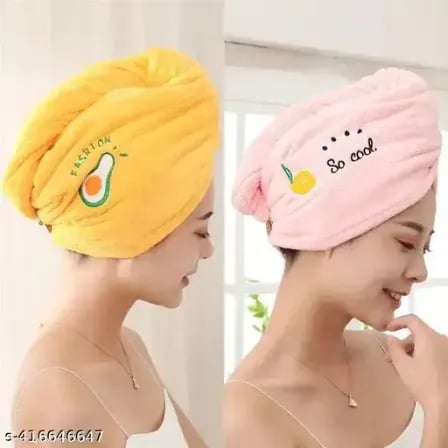 (২ পিস) Hair Towel Cap – ৫