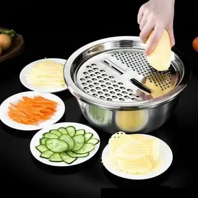 3 In 1 Vegetable Cutter with Drain Basket – ৫