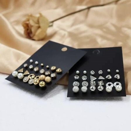 12 pcs Unique Stud Earring