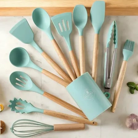 Silicon Kitchen Spatula Set (12 pcs)