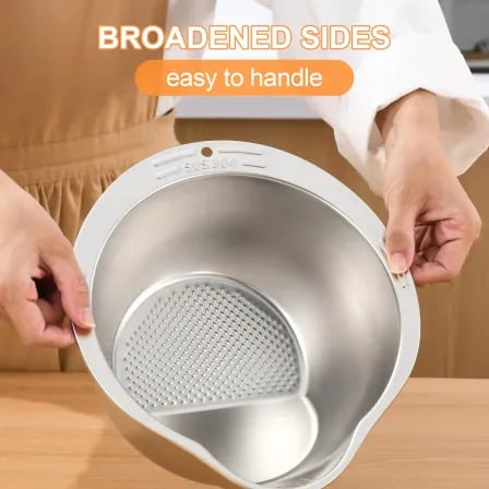 (২ পিস) 304 SS Washing Bowl | জীবনেও মরিচা পড়বে না – ৩