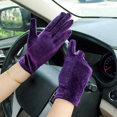 (২ জোড়া) Warm Hand Gloves | Velvet Fabric – ২