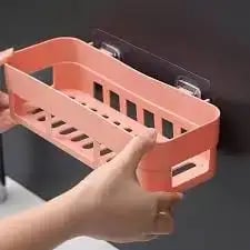 (৩ পিস) Bathroom Shelves Kitchen Organizer Plastic Shelf Rack – ২