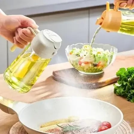(২ পিস) 2 in1 Oil Spray Dispenser Bottle – ২