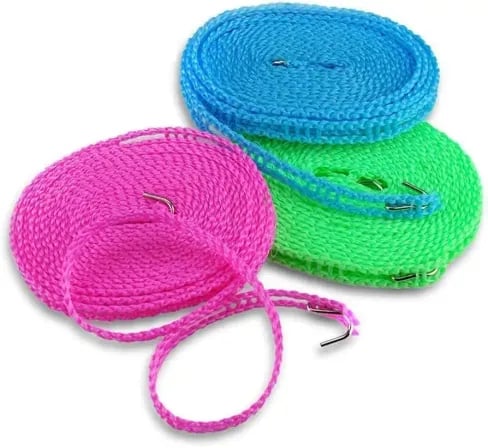 (২ পিস)Windproof Non-Slip Clothesline | Washing Clothes Line Rope – ২