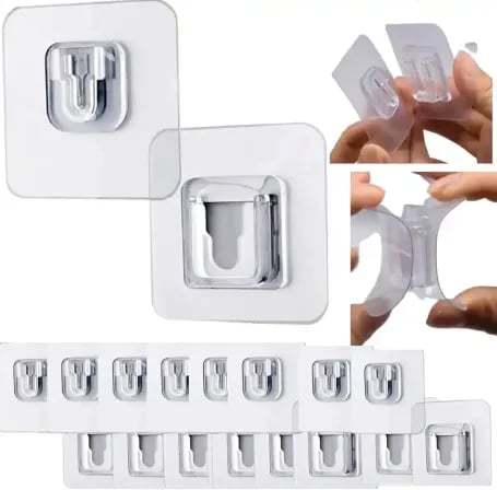 (১০ জোরা) Transparent Male Female Hook – ২