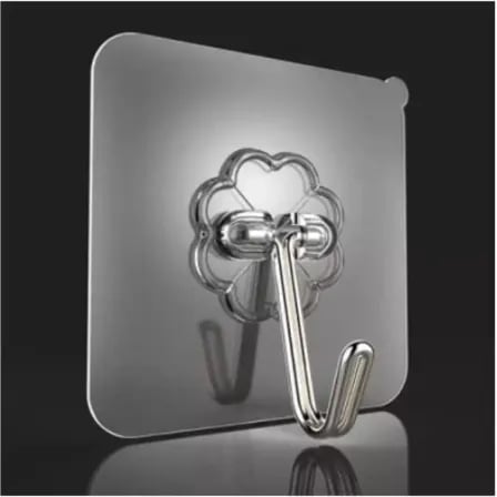 Transparent Hook 10 pcs | Adhesive Stickers – ৫