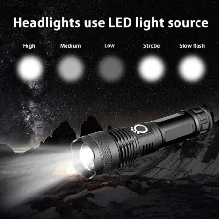 Rechargeable LED Torch Light XHP50 – ৫