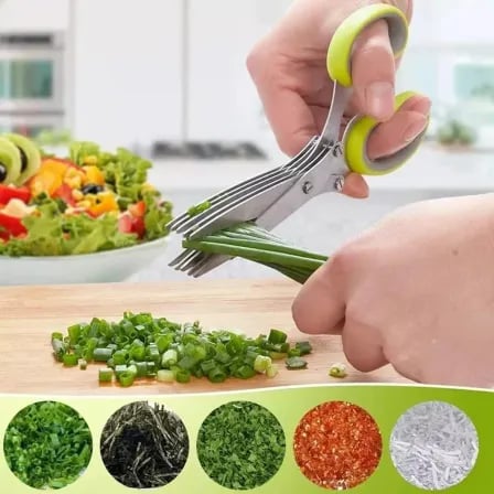 5 In 1 Vegetable Scissor | সময় বাঁচাতে দ্রুত সবজি কাটুন – ৪
